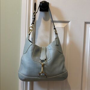 Vintage Coach Hamptons Hobo Bag in light blue